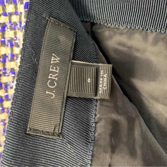 J. Crew Metallic Tweed Postage Stamp Mini Skirt - Picture 5 of 9